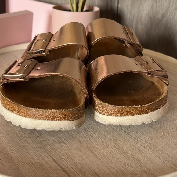 Birkenstock Arizona Sandal Metallic Copper - Picture 12 of 14